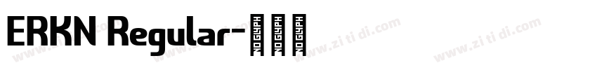 ERKN Regular字体转换